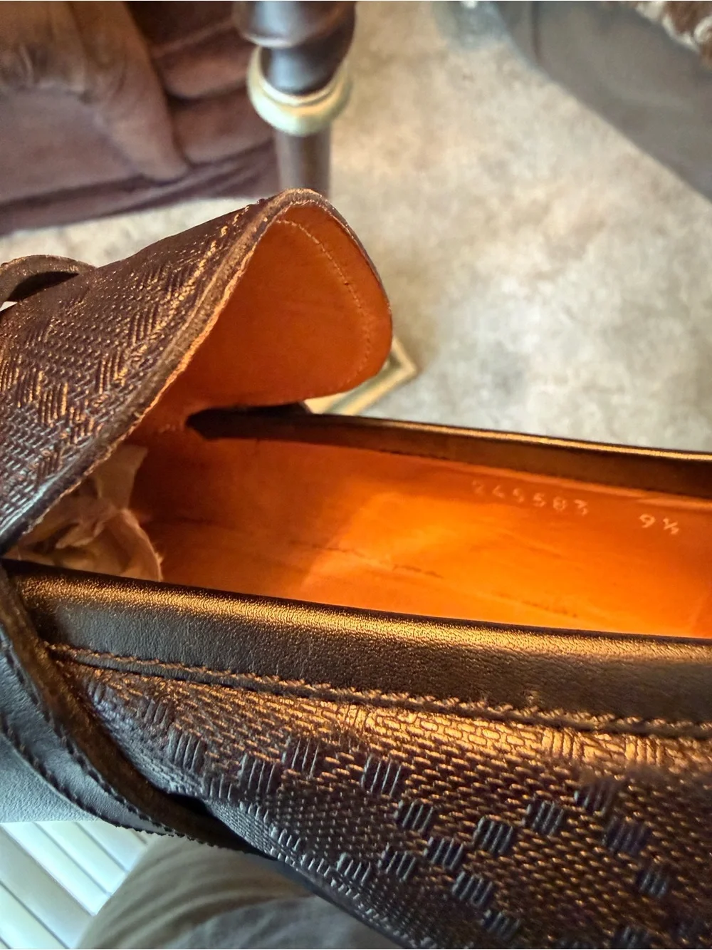 Gucci Black Leather Lux Diamante  Loafers
